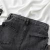 Skinny Fashionable and Versatile Stretch High-waisted Denim Shorts Female Summer Slim Drawstring Design Sense of Wide-legged Pants A Word Pants