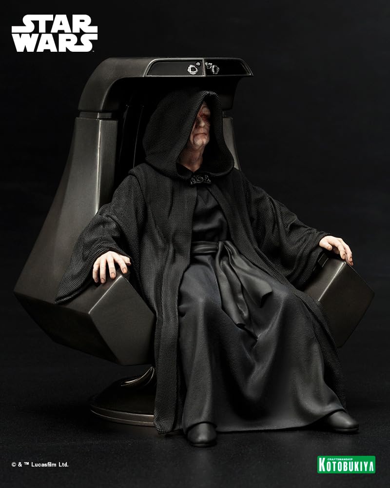 KOTOBUKIYA Star Return of the Jedi Emperor Palpatine Scale PVC Painted Simple Assembly Figure Wars ARTFX+ 1/10