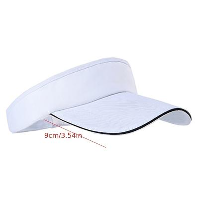 1 Pc Adjustable Universal Solid Color Sun Visor Sport Golf Tennis Breathable Cap Solid Color Summer Sun Hat Empty Top Hat