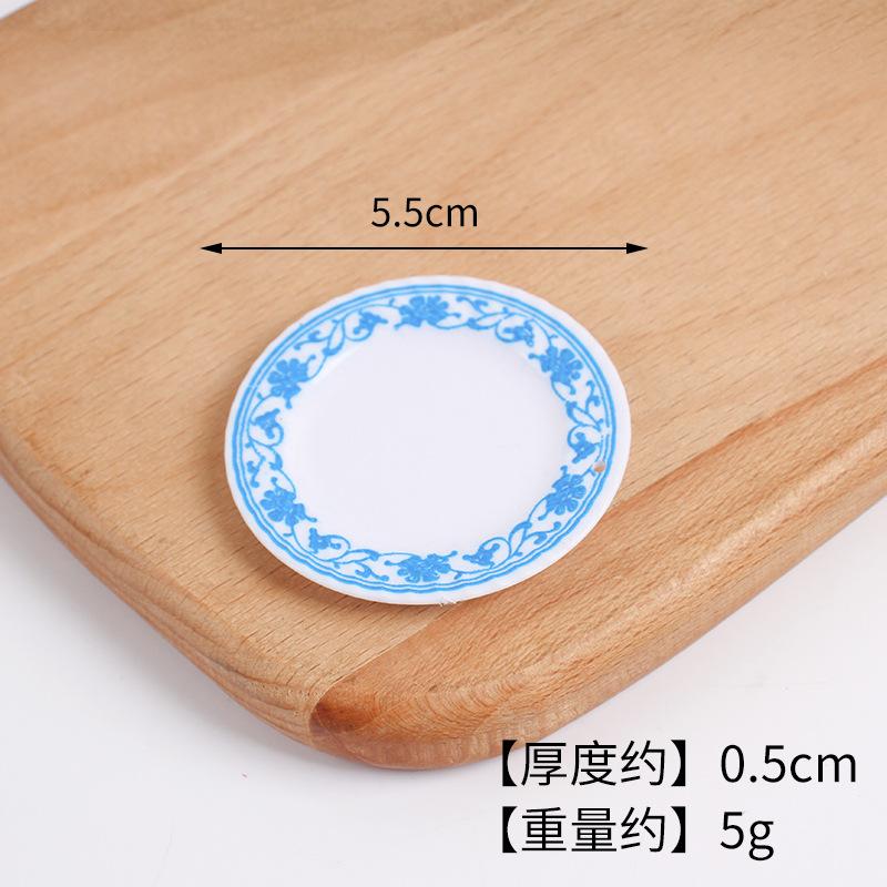 Mini Miniature Simulation Plate Small Bowl Tableware Diy Food Play Accessories Mini Container Play House Kitchen Toys