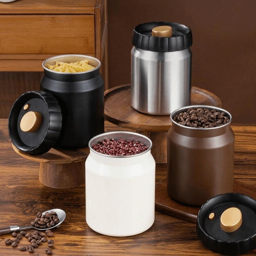 Large Capacity Vacuum Sealed Jar Moisture-Proof Coffee Bean Sealed Jar Kitchen Storage