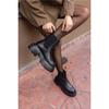 Women's Genuine Leather Thick Sole Long Chelsea Boots