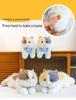 Three-Color Cat Plush Doll: Meows When Pressed, Creative Backpack Accessory for Women