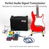 Colorful Guitar Effect Pedal Cables Instrument Audio Leads Patch Cord 21cm Length 1/4 Inch Right Angle TS Plug 6pcs/pack