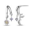 S925 Silver Elegant Purple Grape Cluster Dangle Earrings Handmade Fashion Jewelry For Women