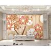 3d Wallpaper Jewelry Diamond Swan Wall Mural House Living Room Background Wallpaper Decor Mural