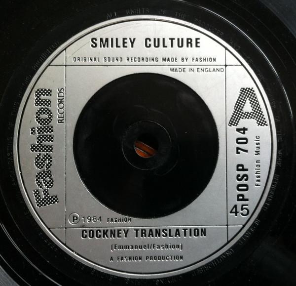 

7inch Record SMILEY CULTURE Cockney Translation POSP704 Fashion Records 1984 UK Reggae Ska Dub Used