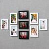 7-Zoll Minimalistisches Modernes Neun-Gitter Wand-Fotorahmen-Set – Stanzfreie Wohnzimmerdekoration