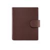 Mini 6-Ring System Planner, Genuine Leather, 6-Hole, 20mm Ring, Includes 100 Refill Sheets, Leather