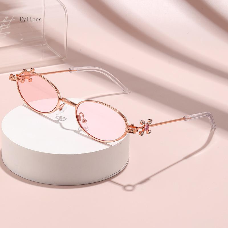 Armazón de Gafas Ovalado de Titanio Ultraligero Serie de Gemas Femenina ONRING Gafas de Miopía Anti-luz Azul Gafas de Sol de Lujo para Mujer