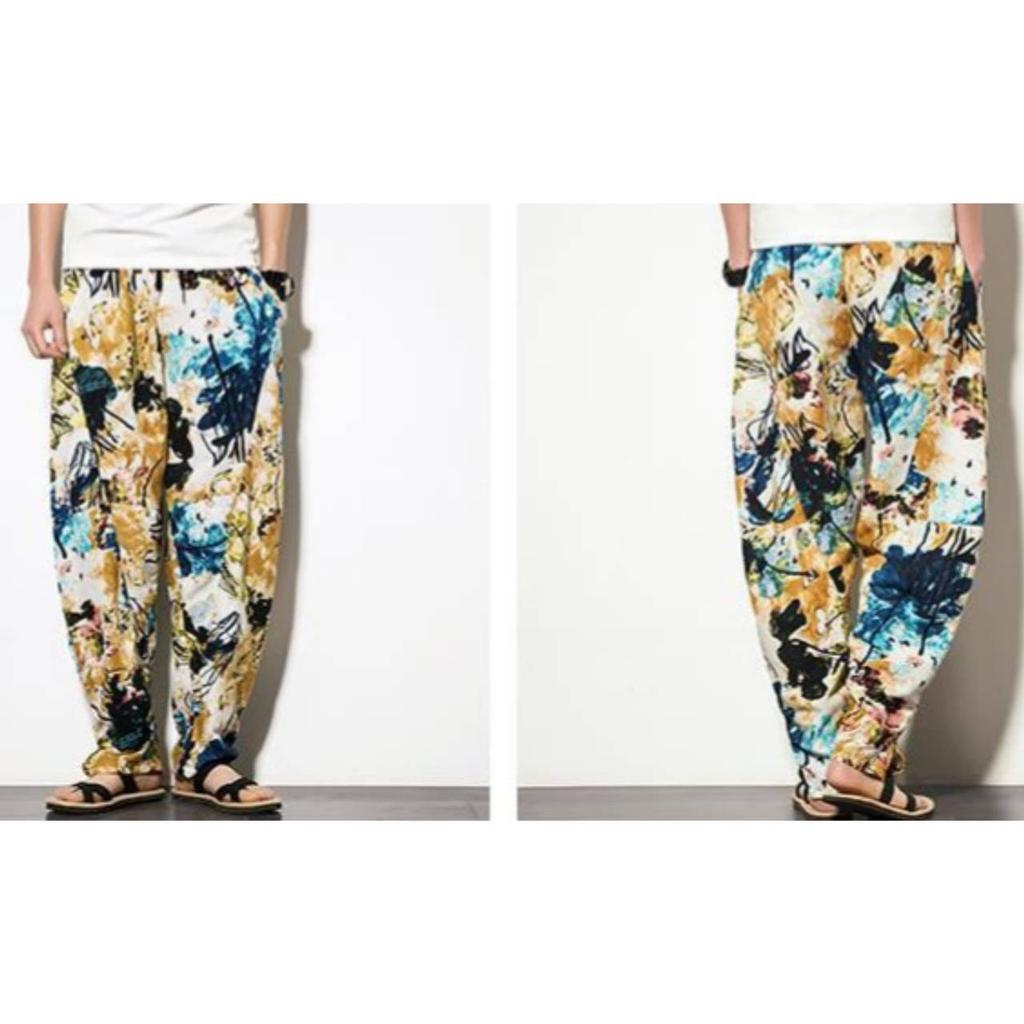 Pantaloni Harem Donna Paigh – Yoga, Festival E Tempo Libero, Tessuto Leggero Fatti A Mano In Thailandia
