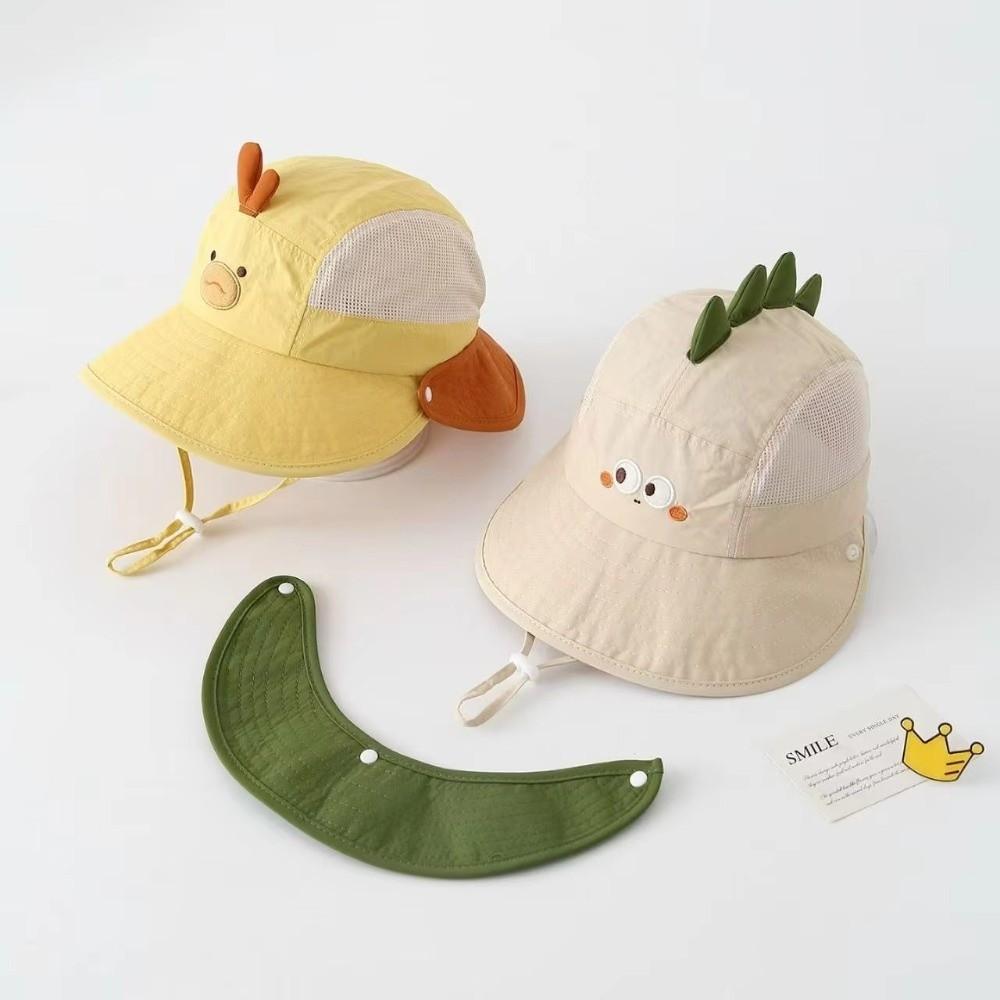Large Brim Children Sun Hat Cute Kids UV Protection Cap Cute Baby Bucket Hat Beach