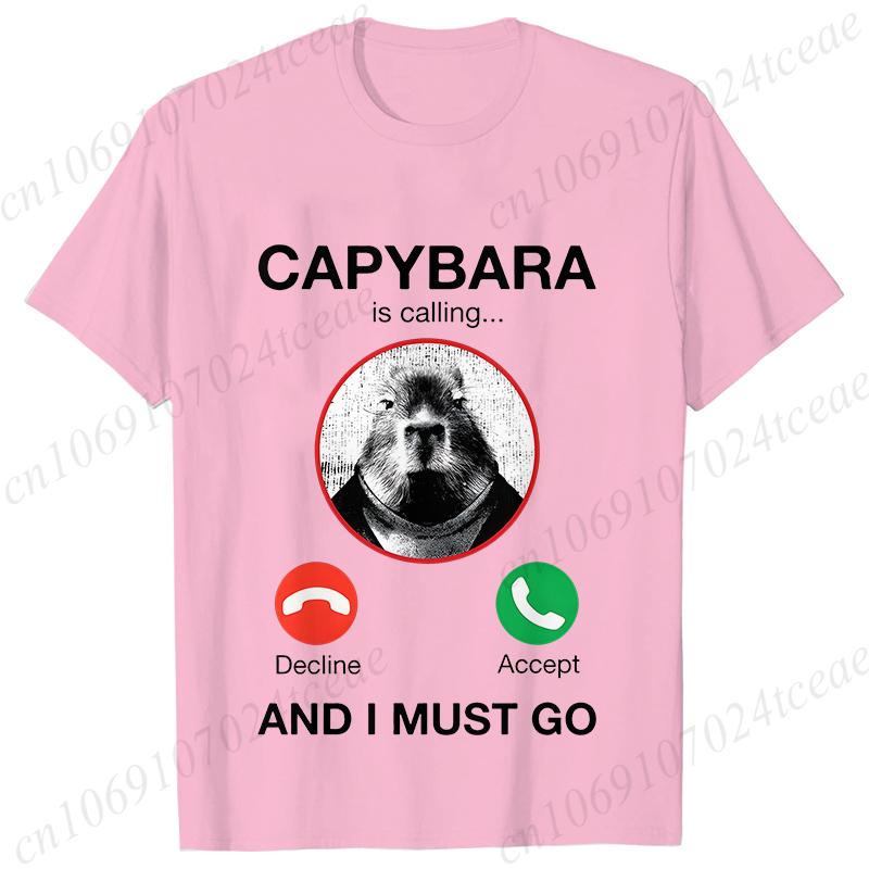 Capybara Sună Tricouri pentru Femei Amuzant Capibara Rozător Iubitor de Animale Umor Tricouri Vară Mânecă Scurtă Îmbrăcăminte Femei