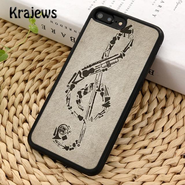 Krajews Colorful musical notes Soft Phone Case Cover For IPhone 18 17 Air 16 15 14 plus 11 12 13 pro max Plus coque Fundas