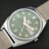 JAPAN VINTAGE REFURBISHED SEIKO 5 AUTOMATIC MENS GREEN DIAL WATCH a444448-1