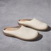 Women Genuine Leather Half Slippers Soft Bottom Anti Slip Odor Proof Mules Outdoor Indoor Casual Flat Sandals Summer