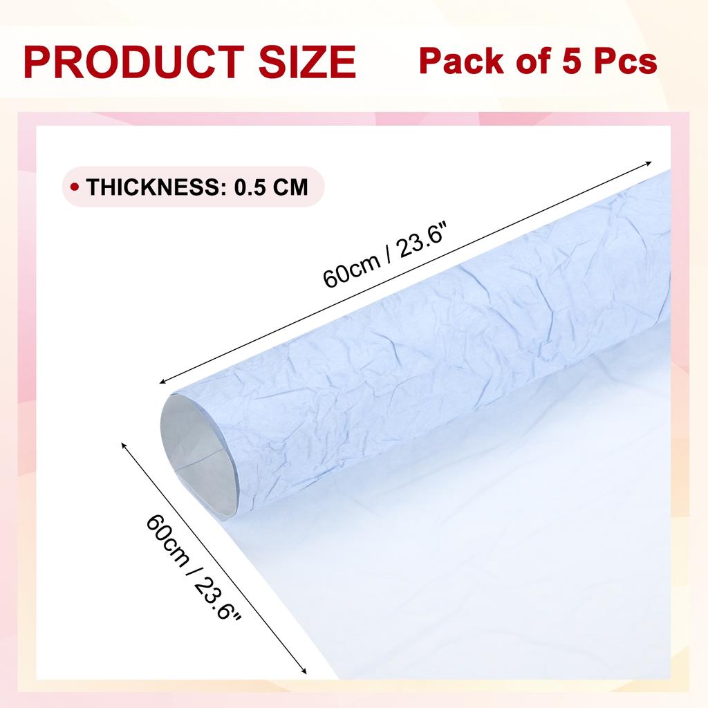 5pcs Flower Wrapping Paper Waterproof Bouquet Wrapping Paper Gift Wrapping Paper Birthday Wedding Ceremonies Paper Sheet