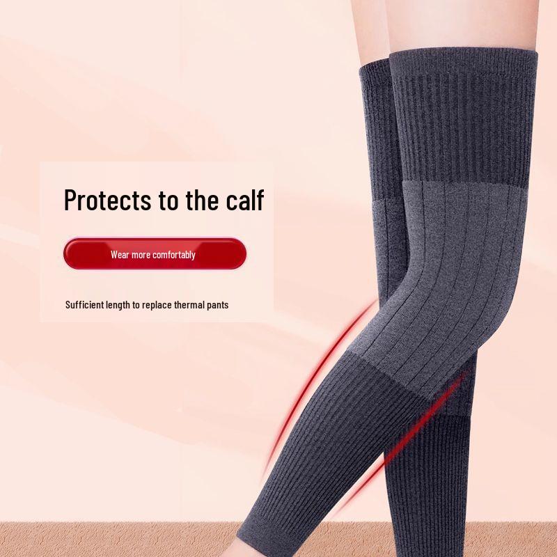 2025 Soft, Non-Slip Velvet Knee Warmers for Autumn/Winter: Ideal for Middle-Aged and Elderly