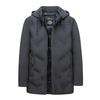 Nova Jaqueta de Algodão de Inverno Casaco Masculino Acolchoado Quente Casual Algodão Cor Sólida Jaqueta com Capuz