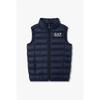 High Neck Down Vest With Hidden Hood 0455303002