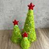 Christmas Christmas Desktop Ornaments Christmas Gifts Colorful Dot Design Cute Plush Christmas Tree Exquisite 3PCS/Set