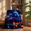 Demon Slayer Custom Flannel Blankets Soft Warm Cozy Throws for Home Decor Holiday Gifts