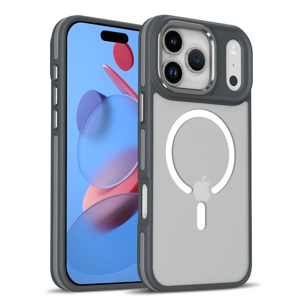 Suitable for IPhone 17PROMAX Phone Case Skin Sensitive Magnetic Suction Apple 17PRO Frosted Air Cushion Anti Fall Protective Cover