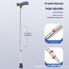 Adjustable Aluminum Alloy Rehabilitation Cane Walker for Single Leg Support