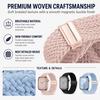5er-Pack Schlaufen-Gewebe-Nylon-Uhrenarmband mit Magnetschnalle, Verstellbares Armband-Zubehör für Apple Watch 42/44/45/46/49mm