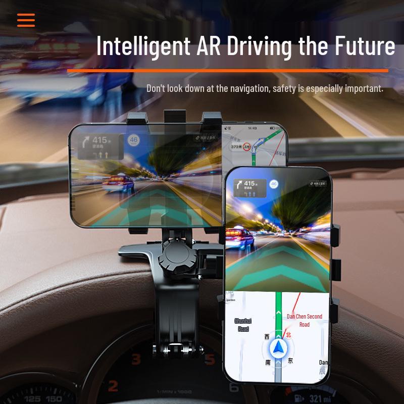 Universal Car Phone Holder for Dashboard, Rearview Mirror, and Sun Visor