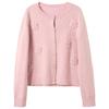 Sancai 2026 Winter Floral Embroidered Knit Cardigan