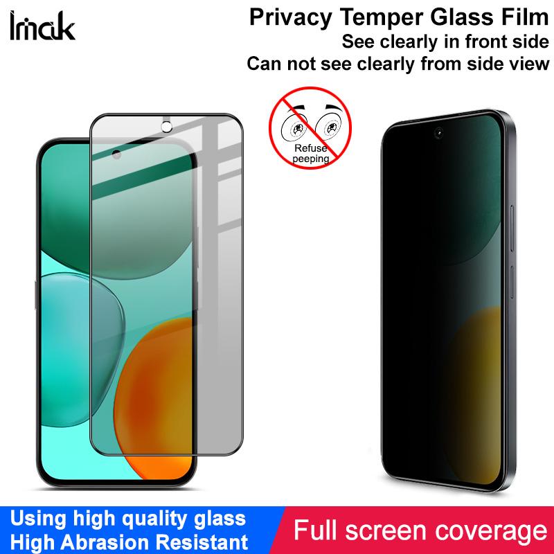 For Honor X6c 4G Glass IMAK Privacy Temper Glass Full Screen Coverage Film
