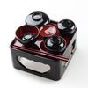 Fujishiro Kogei Japanese Lacquerware Buddhist Altar Table, Nagamine, Dishwasher Safe (Bowl) (5 Sun (approx. 15cm))