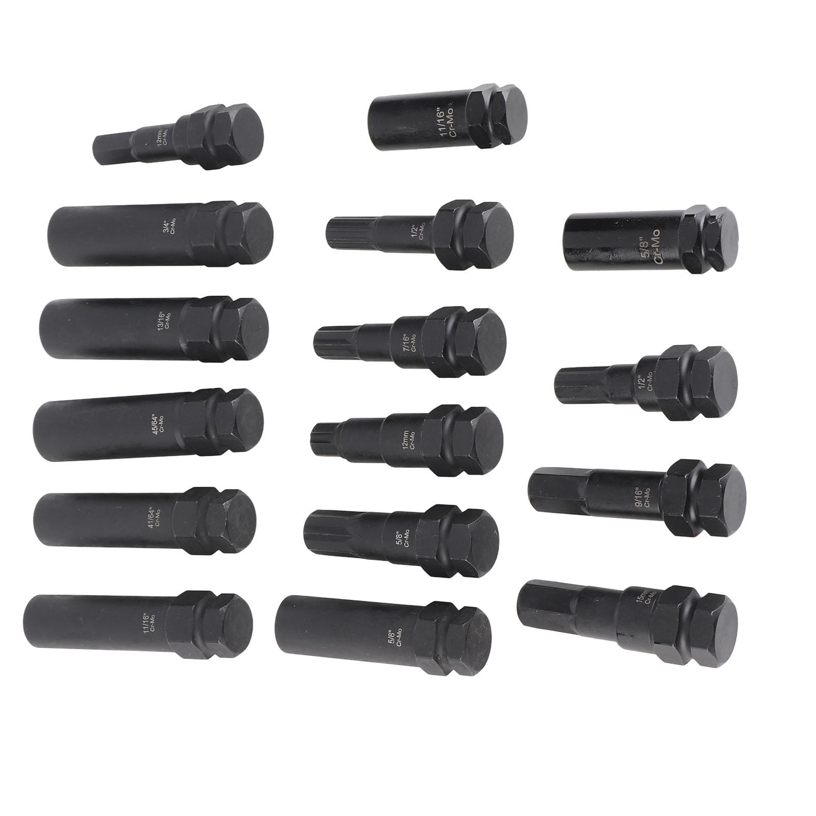 

16 шт. Набор инструментов для снятия гаек-фиксаторов колес автомобиля