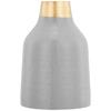 Flower Vase with Rust-Resistant Coating | Stylish and Easy-to-Clean Finish | Compact Design for Modern Décor | Bouquet Vase - Grey