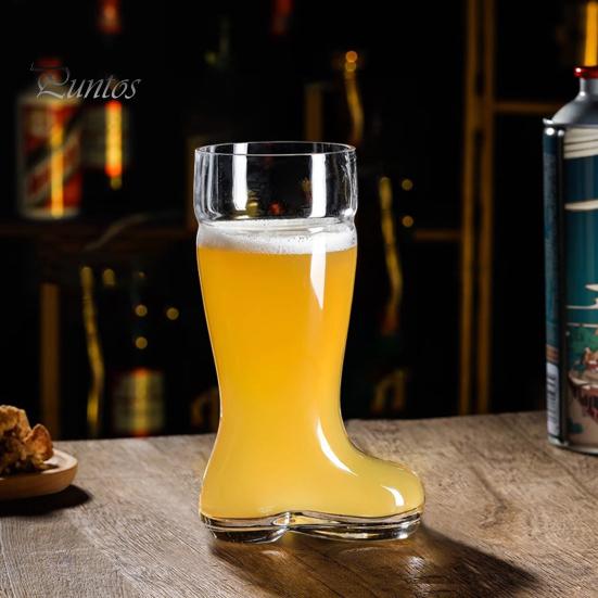 Large Capacity Beer Mug Transparent Design Funny Boot Shape Easy To Clean Dishwasher Safe Beer Cup Party Decoration
