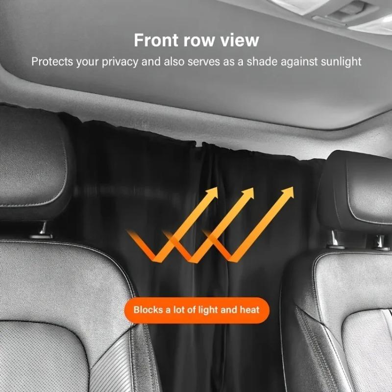 Car Privacy Curtain Set 1/2/4pcs Window Shade for Travel Nap Night Camping Detachable Simple Curtain Vehicle Sunshadeprivacy