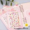 Luminous 5D Embossed Fluorescent Nail Art Stickers for Kids - Odorless Princess Design