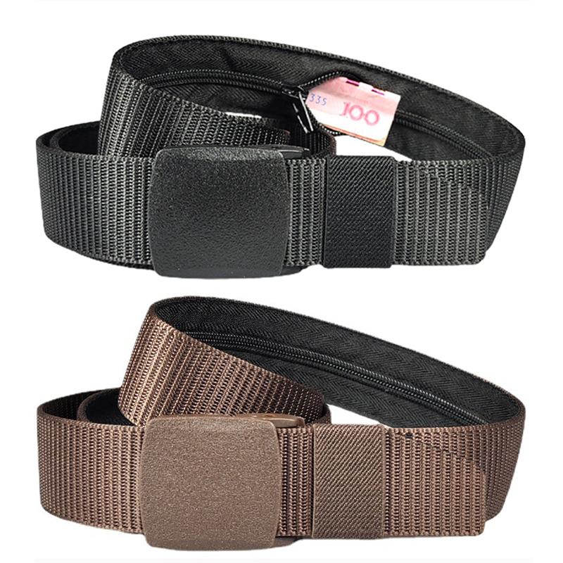 1/2pcs Outdoor Anti Theft Nylon Belt,Length 120cm Waistbelt with Concealed Wallet for Men,High Quality Waist Belt for Gifts