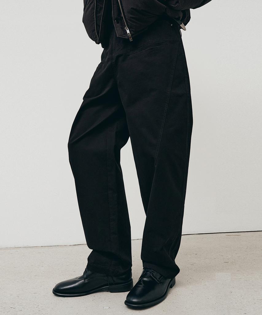 NOIRER Curved Drill Pants (Black)