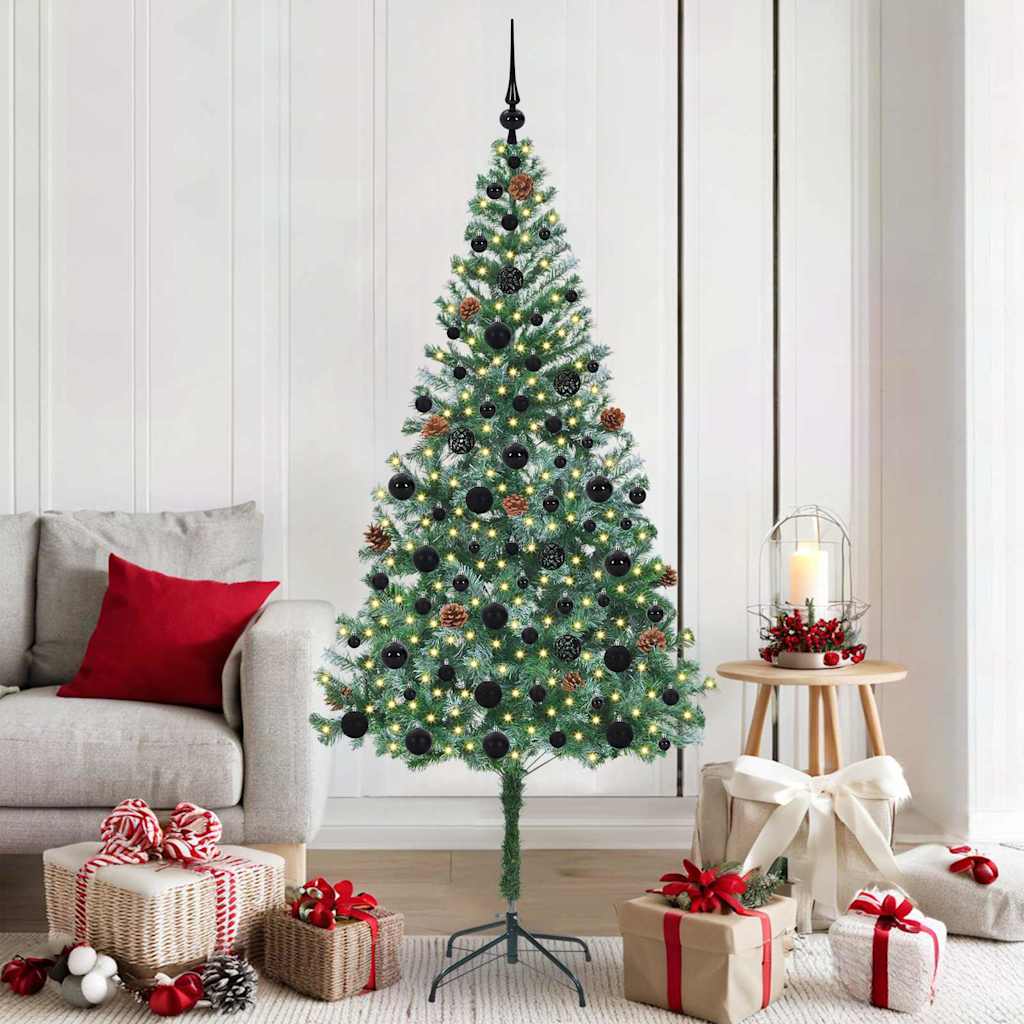 Artificial Christmas Tree Green 180 Cm PVC and Steel