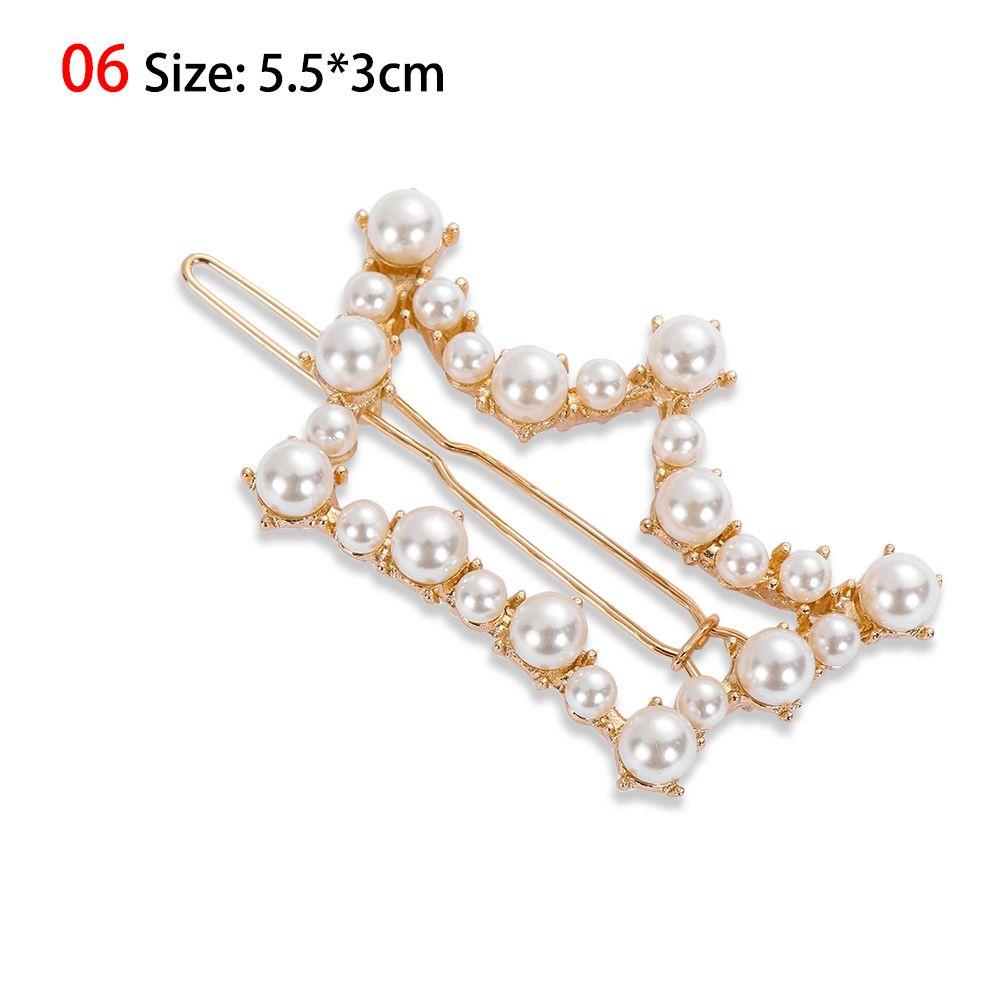 Accessories Metal Headwear Barrettes Hair Clips Women Pearls Hairpins Hairgrip