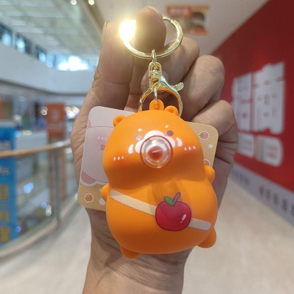 Cartoon Capybara Silica Gel Key Ring Animal Slow Rebound Toy Slow Rising Squeeze Toy  Children Toys