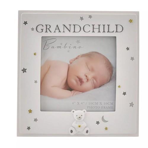Bambino Grandchild Resin Photo Frame bianco