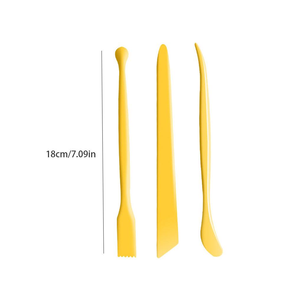 3 Pieces Clay Sculpting Kit Crafts Supplies Modeling Scraper Lightweight Decorating Pottery Tool Home Adults Professionals