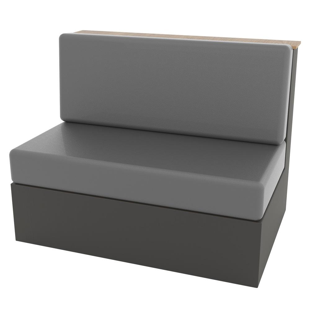 Эластичный чехол на подушку в стиле караван «все включено», кожаный чехол для автофургона, автодома, разделенный чехол на табурет, комплект из двух предметов 2pcs светло-серый