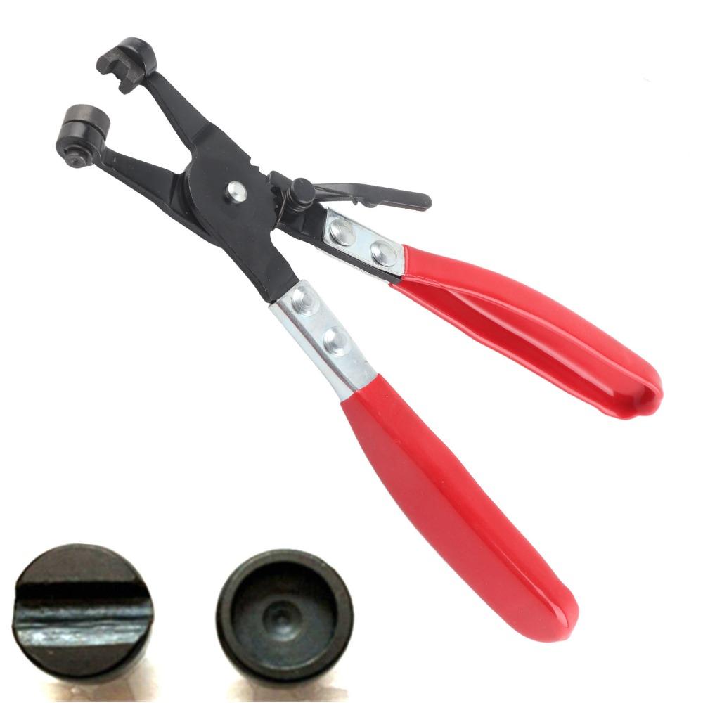Ring-Type Compatible Hose Clamp Removal Tool Rubber Handle Auto Repair Pliers Fuel Oil Pipe