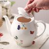 Ceramic Coffee Cups and Plates Afternoon Tea Mug Kettle Flower Tea Pot Water Bottle Water Cup Sugar Tank Milk Pot Coffee Pots