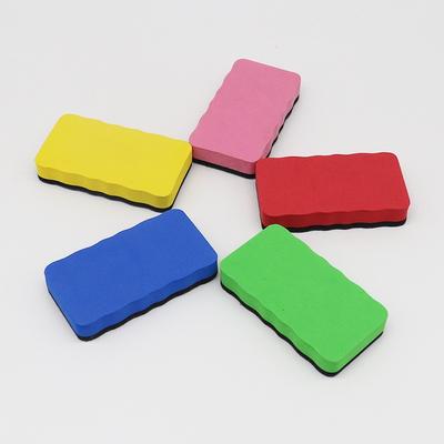 Ștergător magnetic rectangular colorat din pâslă EVA pentru tablă albă, Curățător de tablă neagră pentru predarea școlară