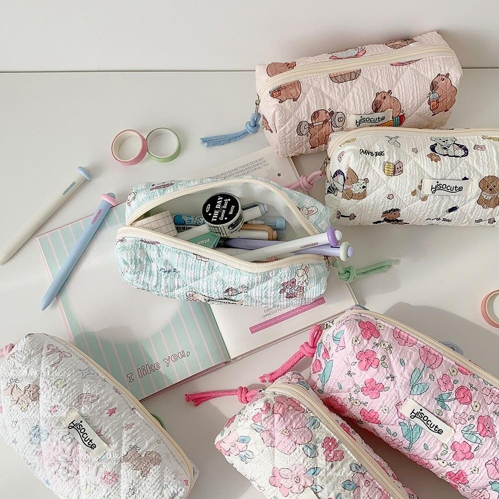 Cartoon Pencil Case Multifunctional Desktop Stationery Organizer Pouch New Cosmetic Bag  Student